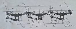 CRM WAI 20 PIECES COMPLETE STEEL SUSPENSION BOOGIE SETS FOR 3 AXLE