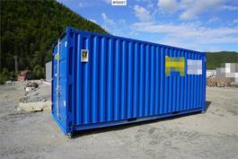20 fot container m/ lys og varme på krokramme (ubr