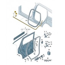 Прокладка порога правая audi q7 4m aso