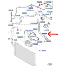 Провод кондиционера ford focus mk2 cmax 2003-