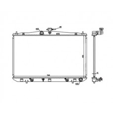 Lexus rx400h 2006- 08 радиатор 2
