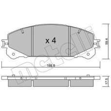 Колодки дисковые ham. lexus rx 09-