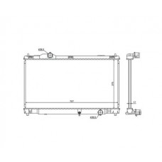 Lexus is250/ is350 2006- 09 радиатор 2