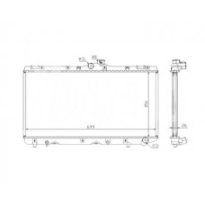 Toyota corolla e11 1999- 02 радиатор 1