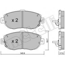 Колодки дисковые ham. lexus gs300 92-