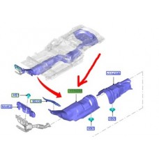 Защита cieplna выхлопа ford cmax focus mk2 mk3