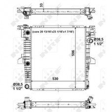 Радиатор воды ford explorer 95- 01 4. 0 4. 9